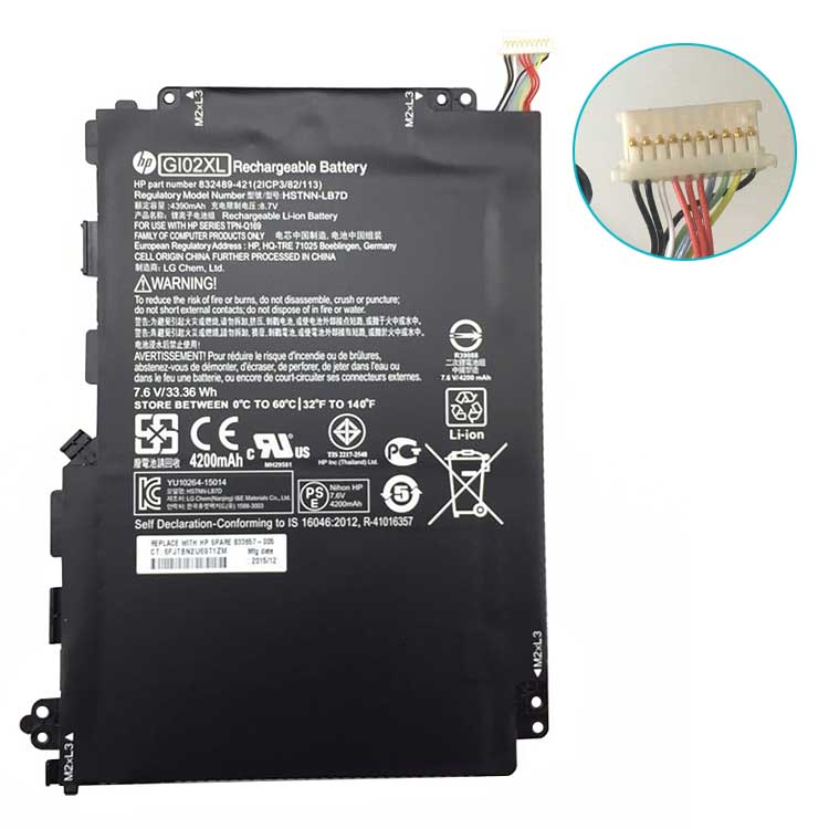 HP Pavilion x2 12-b020nr battery
